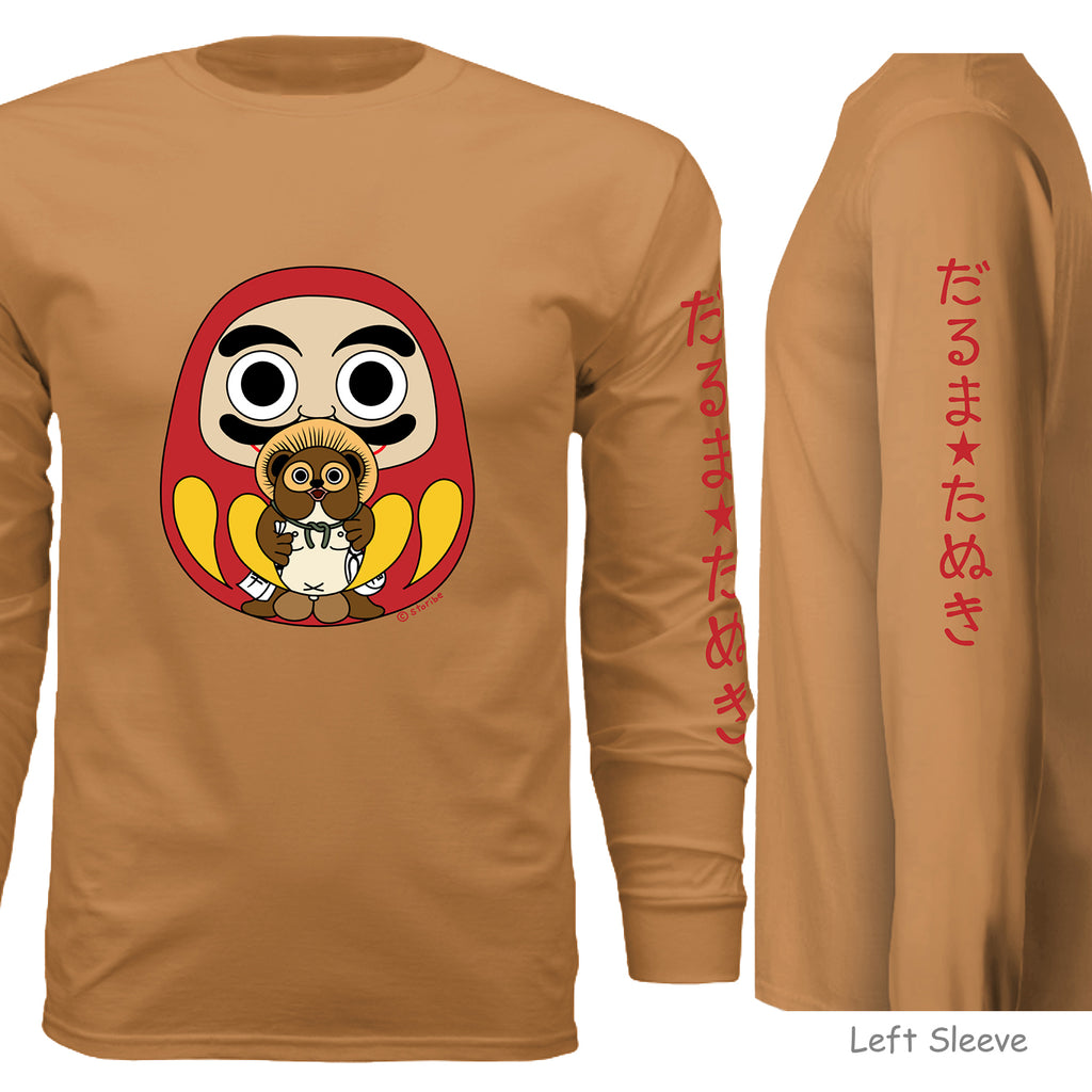 Daruma and Tanuki Long Sleeve- Unisex