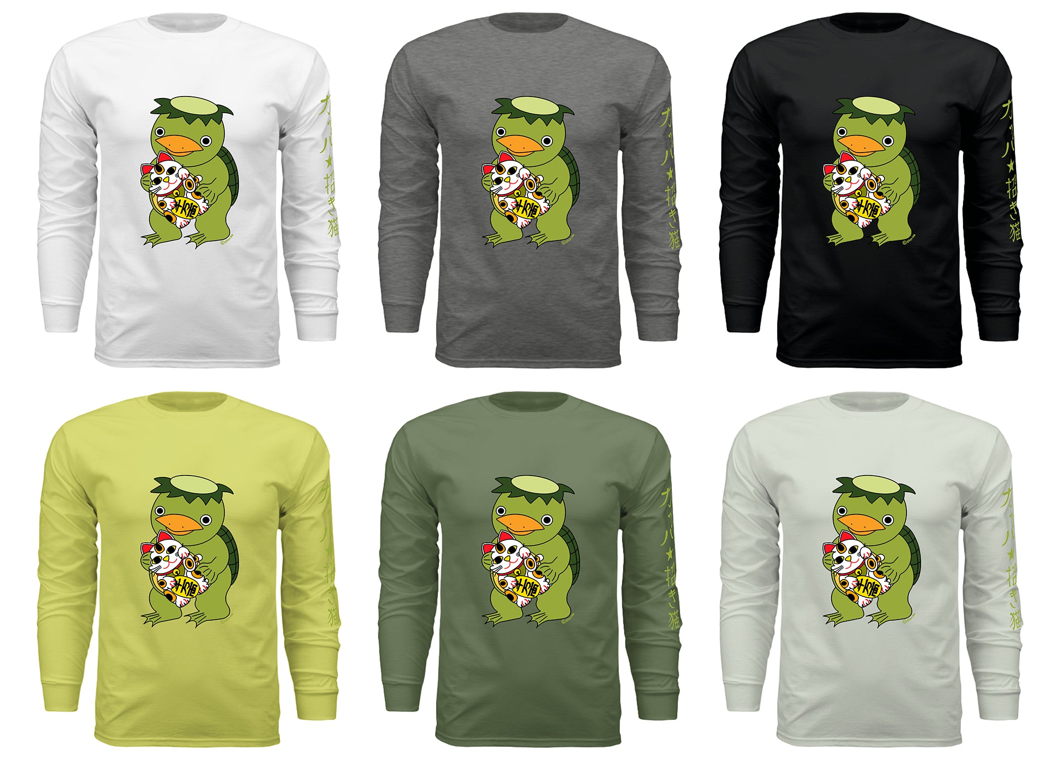 Kappa and Lucky cat Long Sleeve  - Unisex