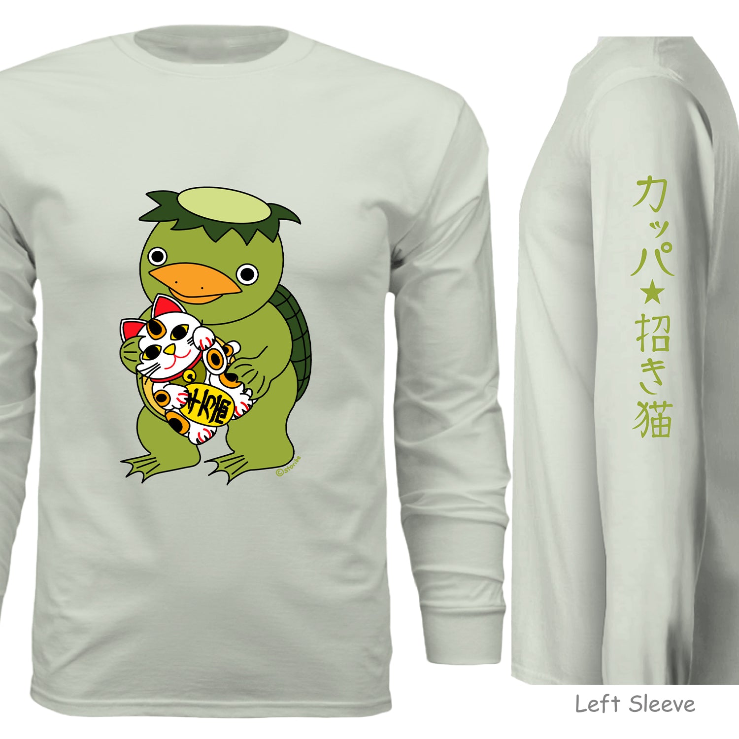 Kappa and Lucky cat Long Sleeve  - Unisex