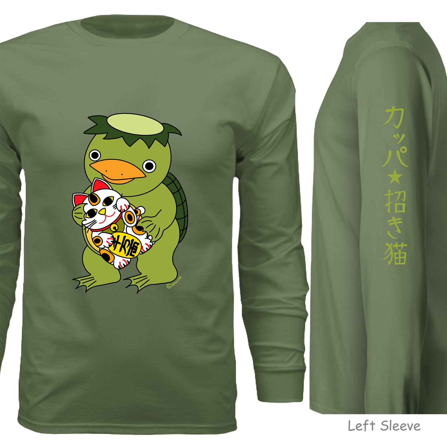 Kappa and Lucky cat Long Sleeve  - Unisex