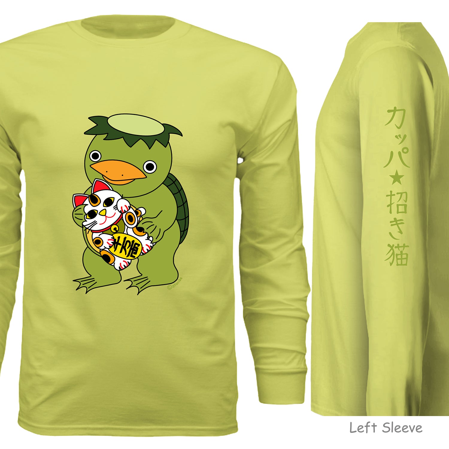 Kappa and Lucky cat Long Sleeve  - Unisex