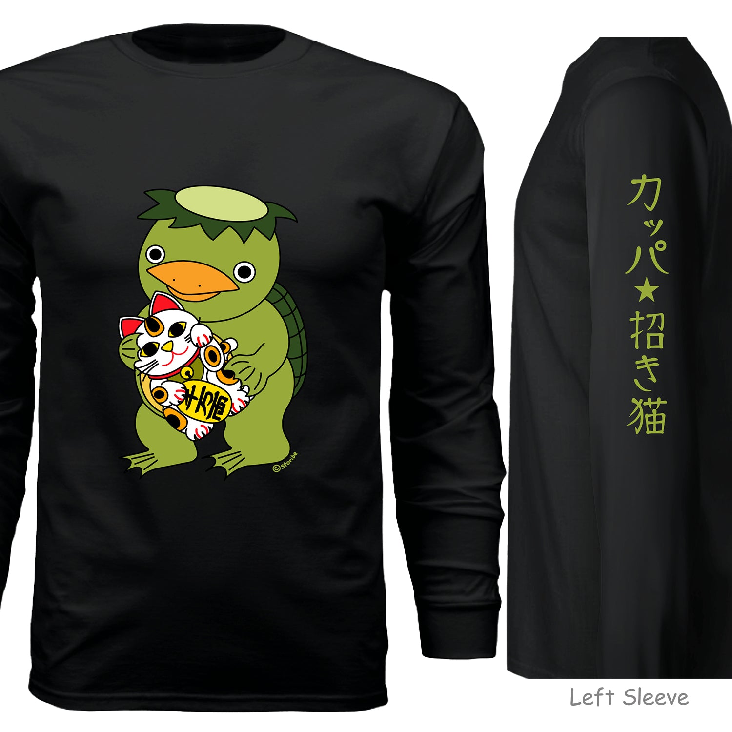 Kappa and Lucky cat Long Sleeve  - Unisex