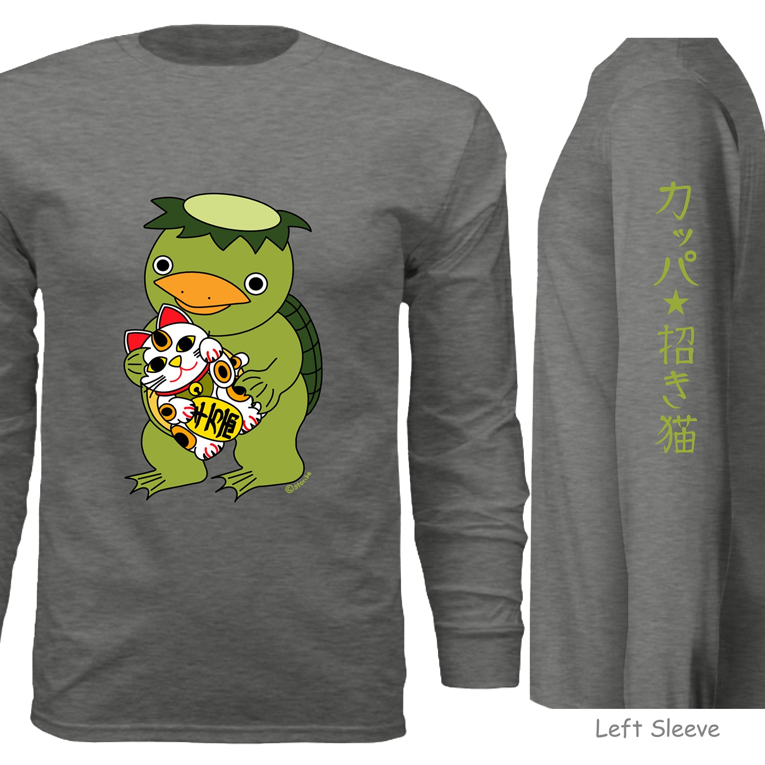 Kappa and Lucky cat Long Sleeve  - Unisex