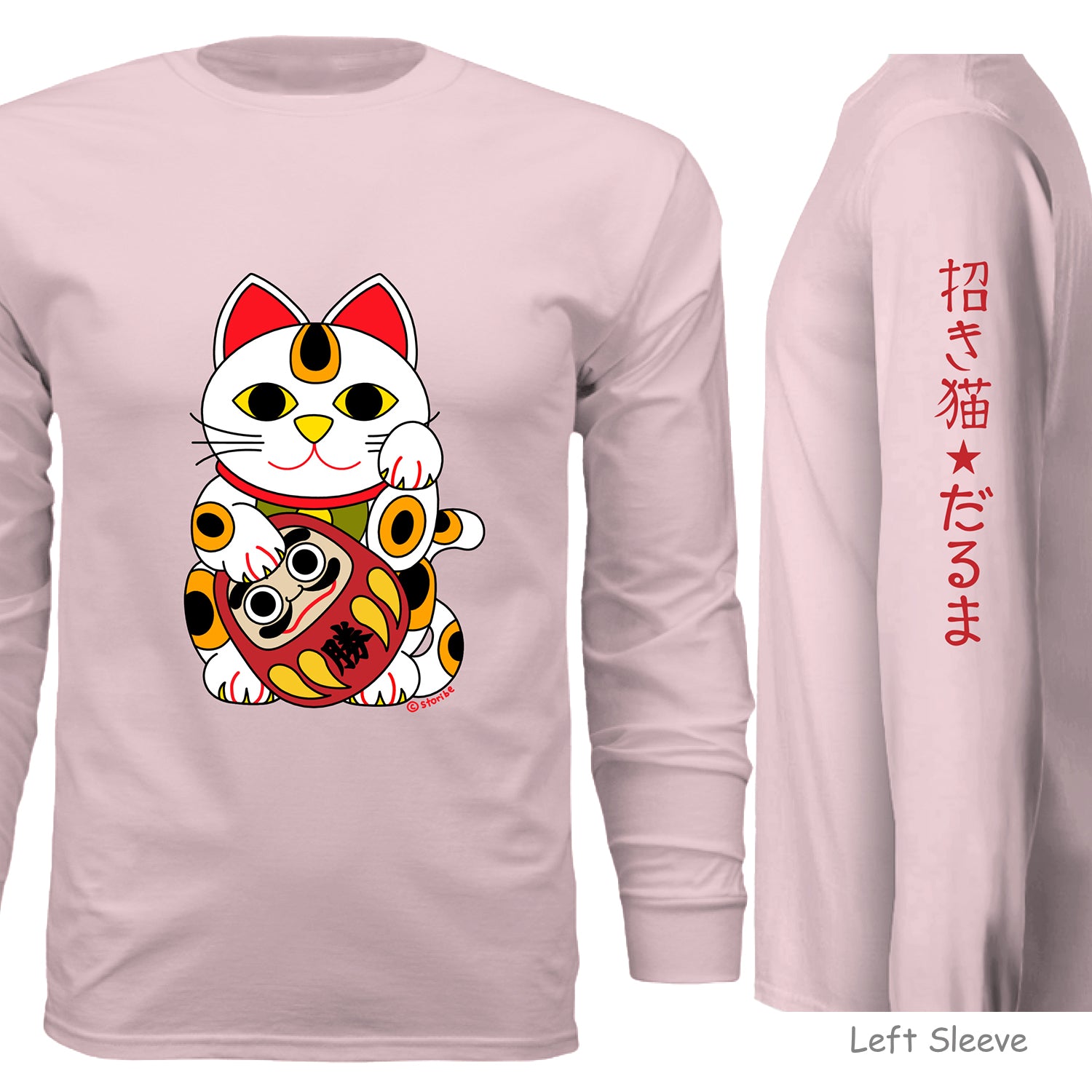 Lucky cat and Daruma Long Sleeve - Unisex