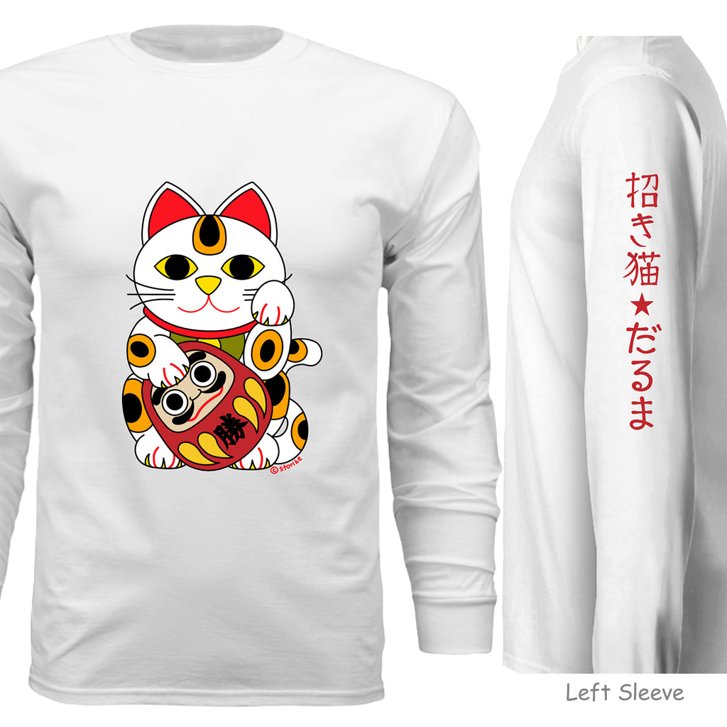Lucky cat and Daruma Long Sleeve - Unisex