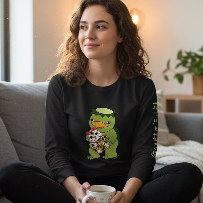 Kappa and Lucky cat Long Sleeve  - Unisex