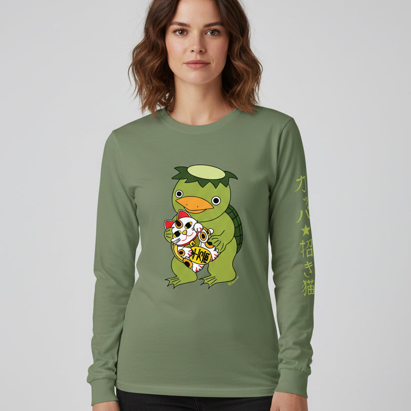 Kappa and Lucky cat Long Sleeve  - Unisex